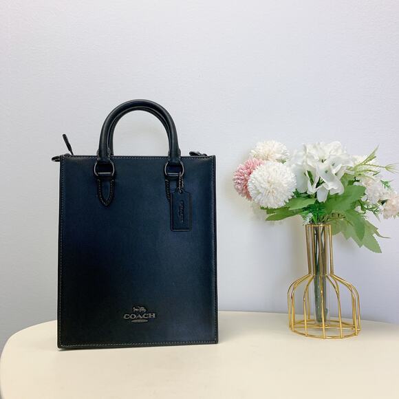 Coach CP050 Dylan Tote Bag In Colorblock Signature Canvas IN Charcoal - Picture 2 of 10